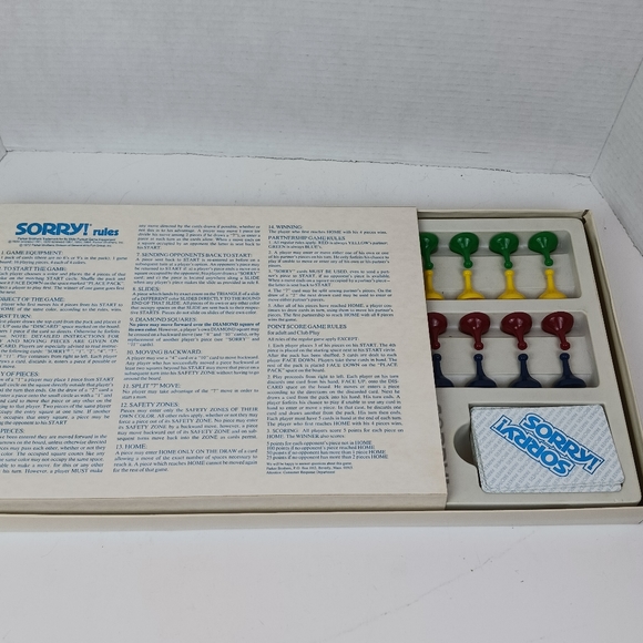 Parker Brothers 1972 Sorry! Complete in good condition - Picture 5 of 5